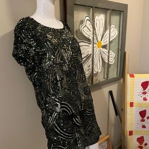 Beautiful Hunter green sequin dress